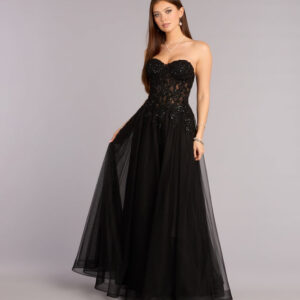 Kennedy Tulle A-Line Ball Gown
