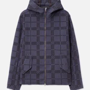 Khakilaser Perforated Check Wool Jacket