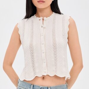 Madewell Kim Wavy Stitch Vest