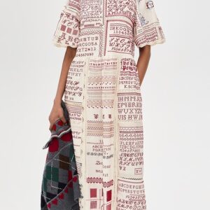 Kit Embroidered Midi Dress