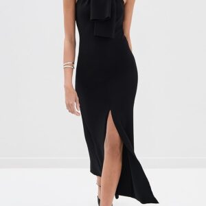 A.W.A.K.E. MODE Knit Dress with Neck Tie