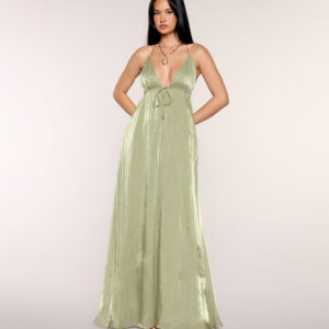 Windsor Kristie Pleated Satin A-Line Formal Dress Kristie Pleated Satin A-Line Formal Dress