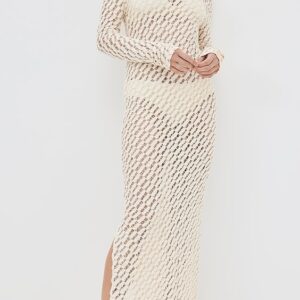 Róhe Lace Boat Neck Dress