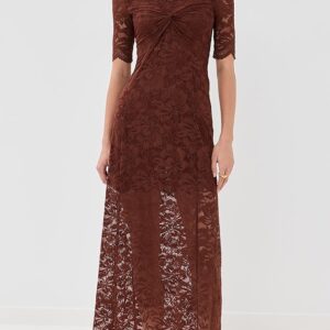 rabanne Lace Robe Dress
