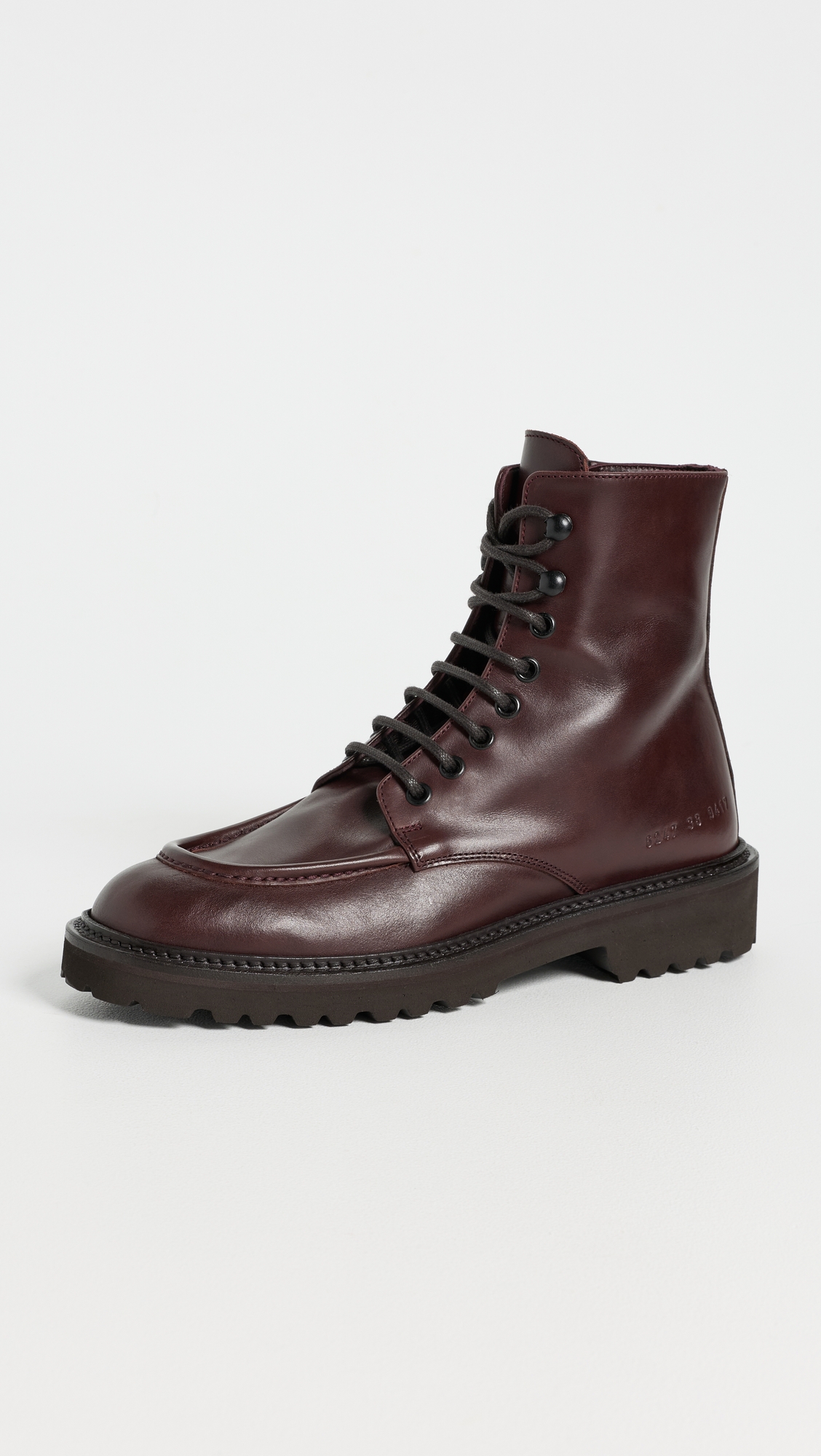 Common Projects Lace Up Piuma Leather Boots