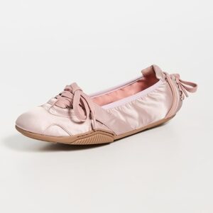 Acne Studios Lace Up Satin Flats