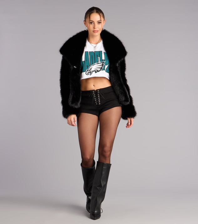 Windsor Laced-Up And Bold Low-Rise Shorts