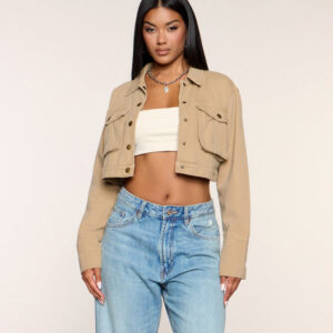 Windsor Laid-Back Looks Twill Cropped Jacket Laid-Back Looks Twill Cropped Jacket