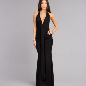 Windsor Laney Plunging Halter Mermaid Dress Laney Plunging Halter Mermaid Dress