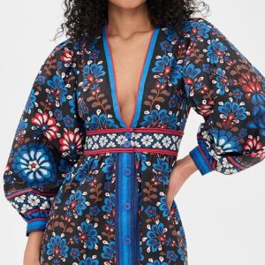 Latina Scarf Black Mini Dress
