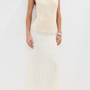 Christopher Esber Lattice Knit Tank Dress