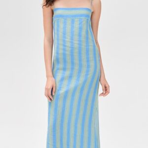 STAUD Laura Linen Dress
