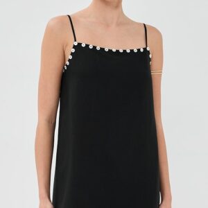 STAUD Laura Mini Linen Dress