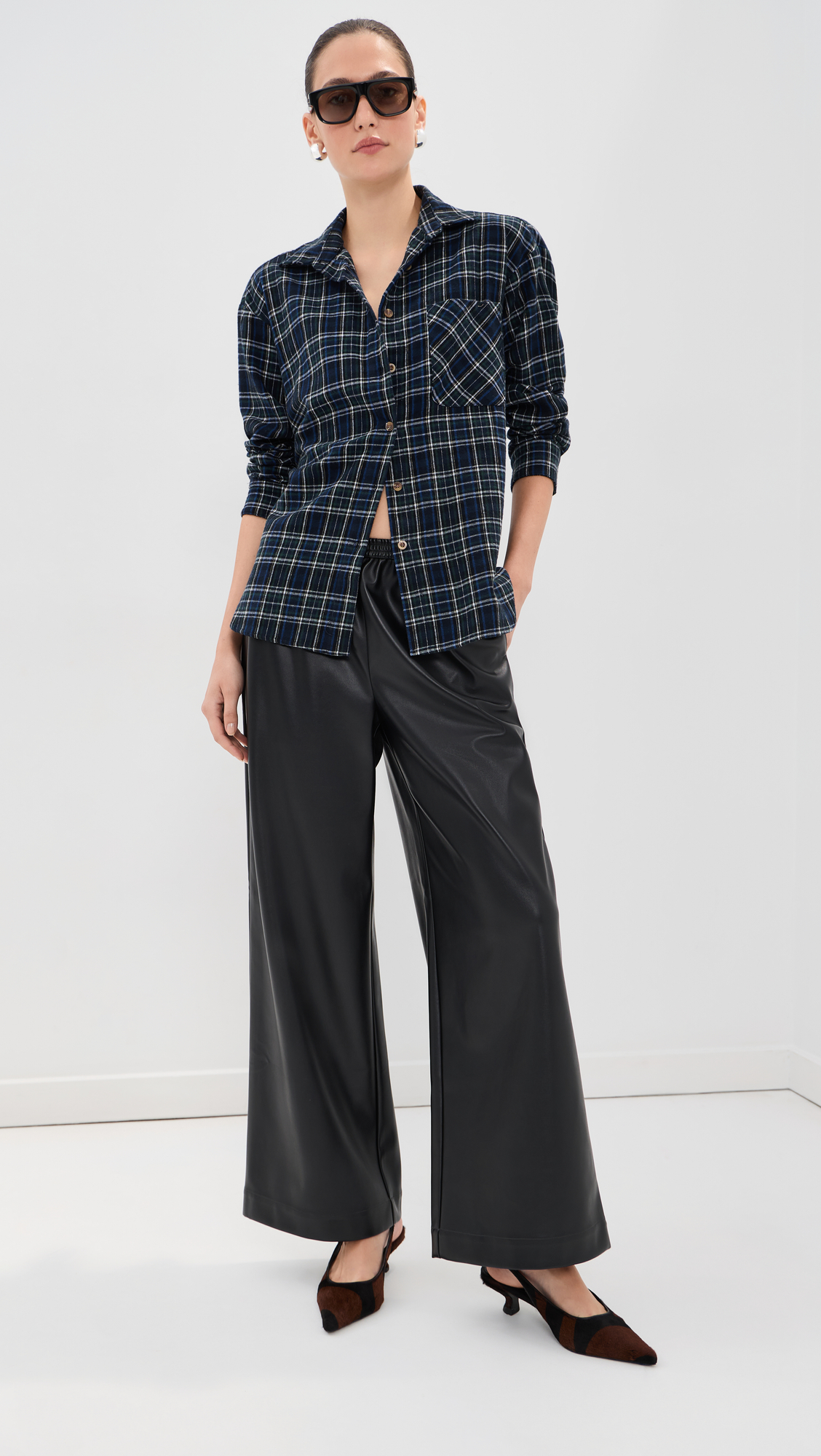 LE BOP Margot Faux Leather Pants - Image 2