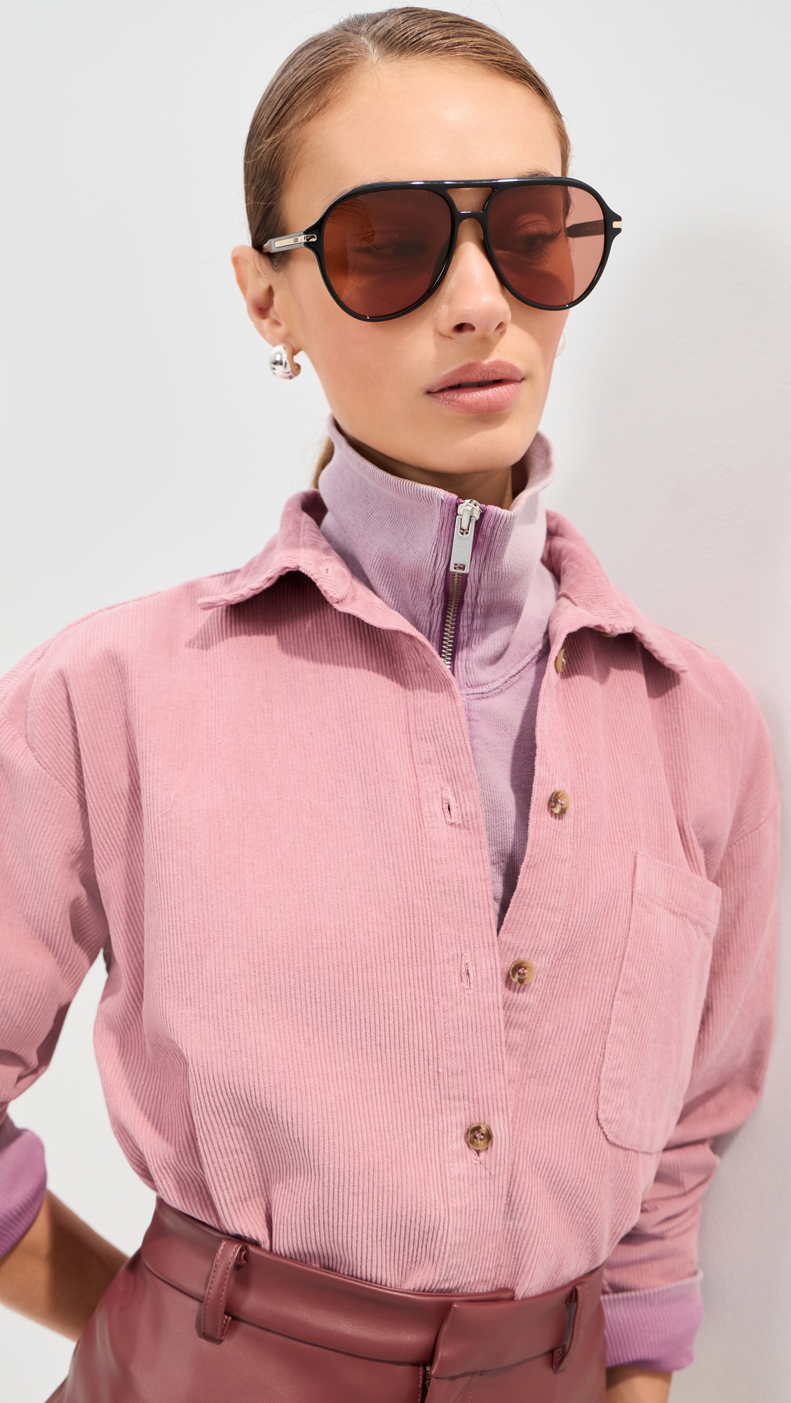 LE BOP Winnie Corduroy Button Down Shirt - Image 2