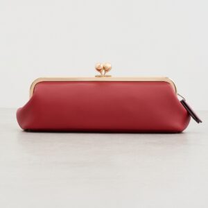Leather Kisslock Frame Bag 30