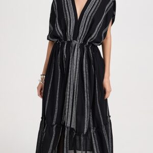 lemlem Leliti Plunge Neck Dress