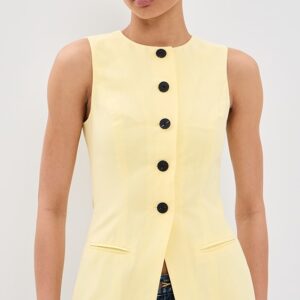 Leo Linen Mix Waistcoat