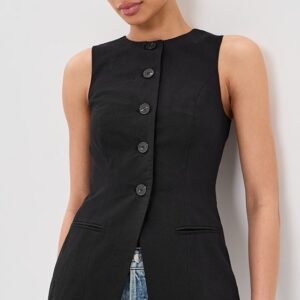 Leo Linen Mix Waistcoat