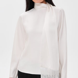 ALIGNE Leona Scarf Satin Top Leona Scarf Satin Top