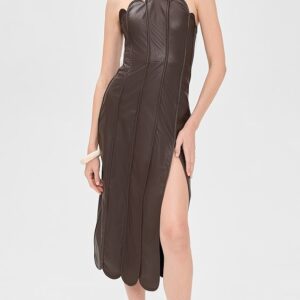 Leonor Faux Leather Dress