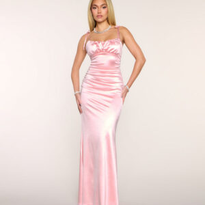 Windsor Lesley Satin Mermaid Formal Dress