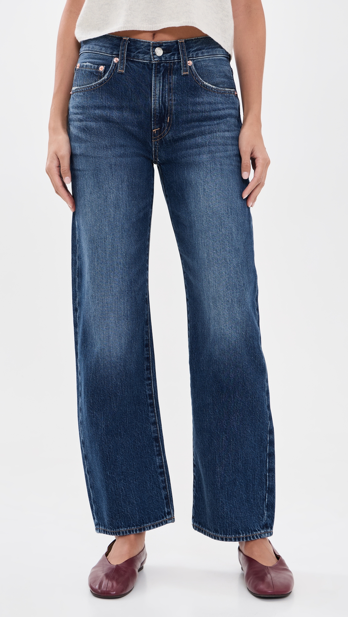Pistola Lexi Bowed Straight Jeans