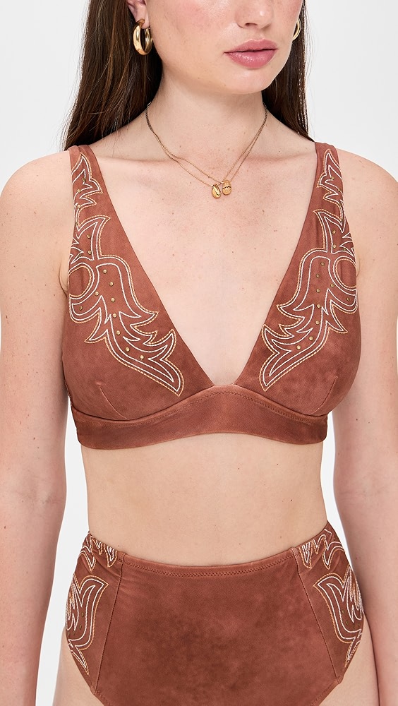 L'AGENCE Lexie Bolero Bikini Top