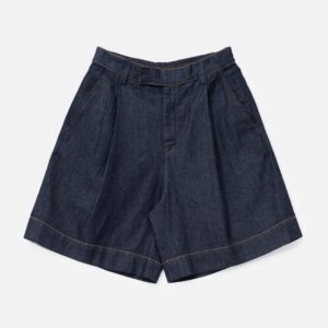 Dhruv Kapoor Light Denim Pleated Shorts Light Denim Pleated Shorts
