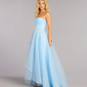 Lilyanne Organza Strapless A-Line Ball Gown