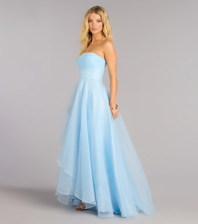 Windsor Lilyanne Organza Strapless A-Line Ball Gown