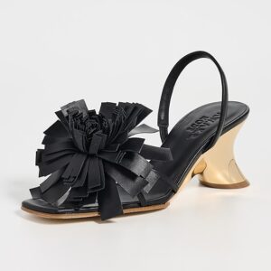 Linda Sandals with Pom-Poms