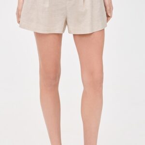 Linen Blend Trouser Shorts
