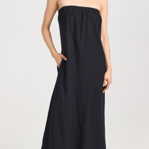 Stateside Linen Column Maxi Dress