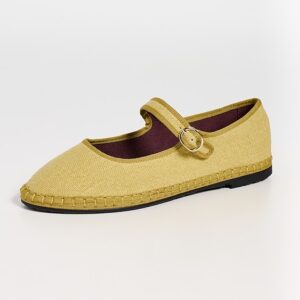 Flabelus Linen Mary Janes