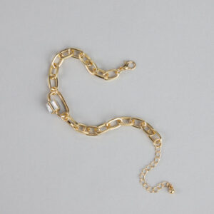 Linked Luxe Rhinestone Chain Bracelet