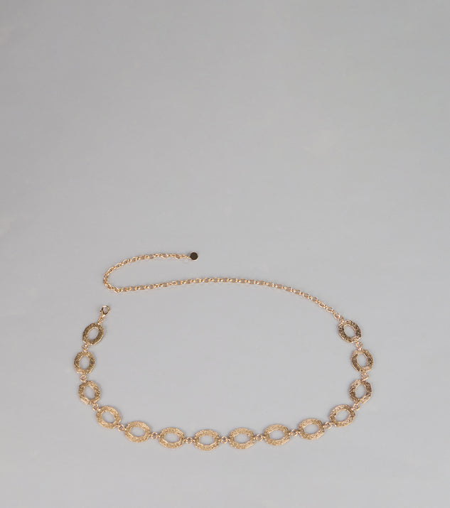 Windsor Linked Up Luxe Oval Chain Belt
