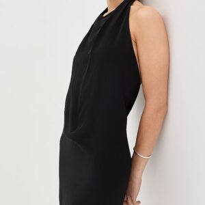 Liquid Halter Mini Dress