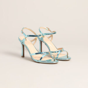 Liquid Shine Strappy Stiletto Heels