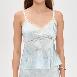 LoveShackFancy Lirena Silk Top
