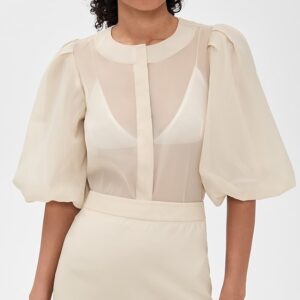 Liza Puff Sleeve in Organza