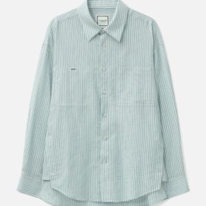 Wooyoungmi Logo Pocket Stripe Shirt Logo Pocket Stripe Shirt
