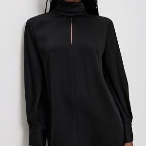 Theory Long Blouson Sleeve Dress