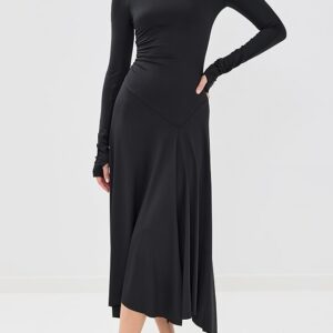 Victoria Beckham Long Sleeve Midi Dress