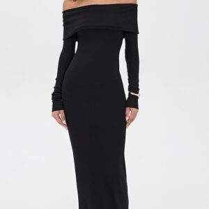 Long Sleeve Off Shoulder Maxi Dress