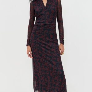 Madewell Long Sleeve Polo Midi Dress