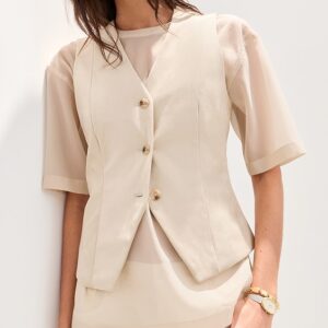 LE BOP Lottie Faux Suede Vest