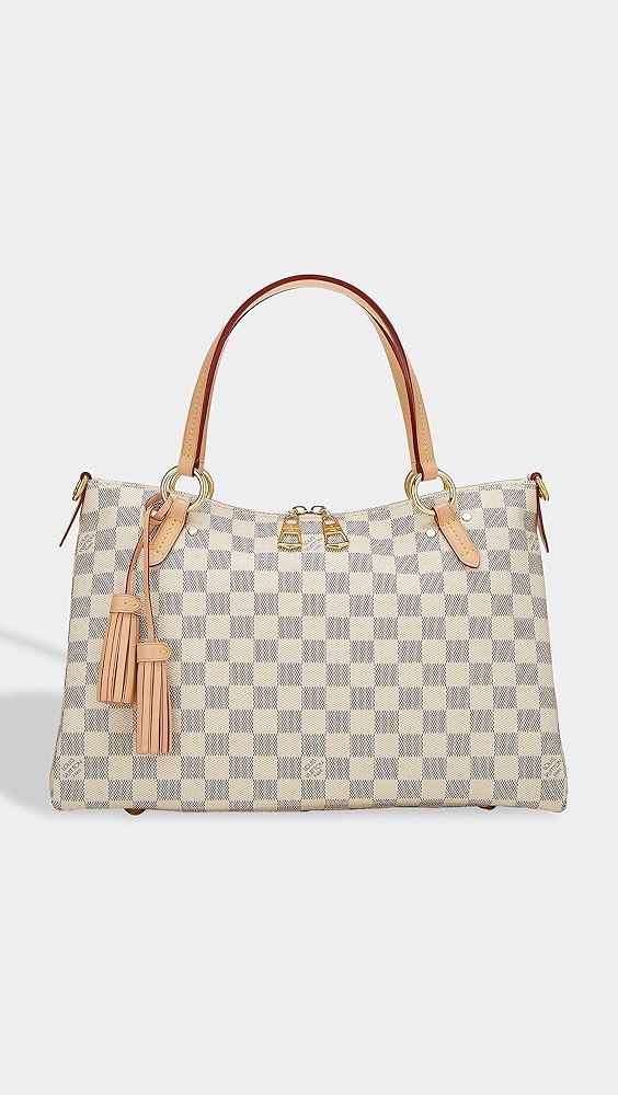 What Goes Around Comes Around Louis Vuitton White Damier Azur Lymington Tote