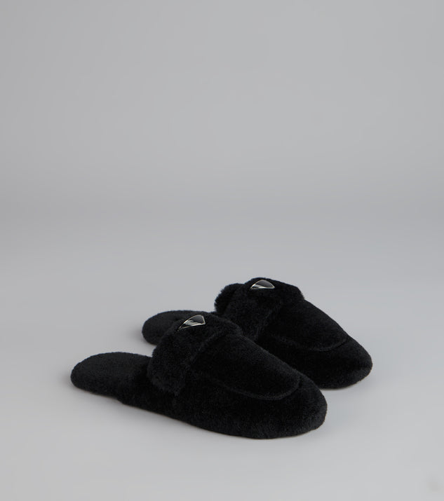 Windsor Lounge Edit Fuzzy Mule Slippers