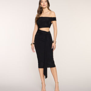Love At First Off-Shoulder Midi Dress